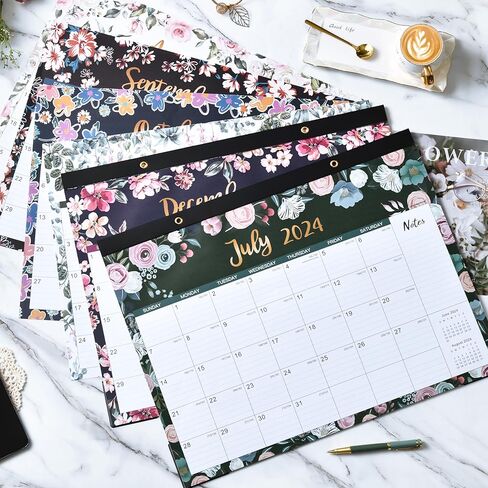 تقويم المكتب 2024-2025 - تقويم المكتب 2024-2025 كبير 22x17، يوليو 2024 - ديسمبر 2025، 2024-2025 تقويم مكتب كبير 18 شهرًا، واقيات الزوايا - زهري in Kuwait