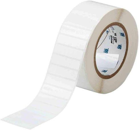 Brady THT-53-423-3 2" Width x 0.5" Height, B-423 Permanent Polyester, Gloss Finish White Thermal Transfer Printable Label (3000 per Roll) in Saudi Arabia