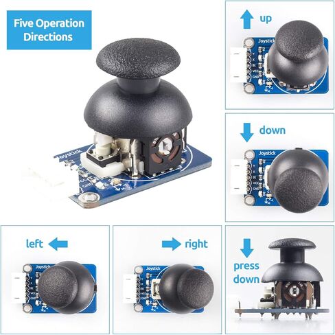 Joystick PS2 Module - SunFounder DC 5V Joystick Breakout Module Game Controller Compatible with Arduino and Raspberry Pi in Saudi Arabia