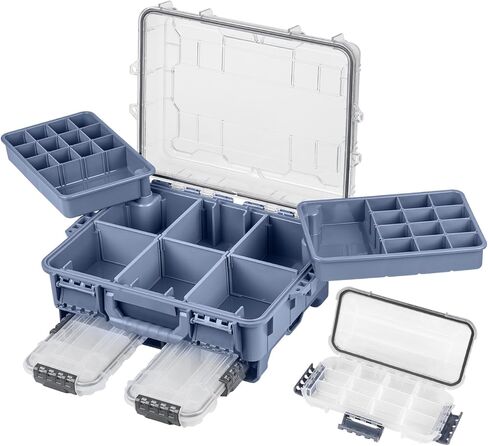 THKFISH Waterproof Tackle Box, Portable Fishing & Tackle Storage Box with Two 3500 Stowaway Boxes and Removable Dividers, Premium Tackle Storage,Green/Pink/Blue in Saudi Arabia