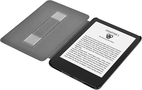 حافظة ANTER متوافقة مع جهاز Kindle Paperwhite مقاس 6.8 بوصات (الجيل الحادي عشر - 2021) وإصدار Kindle Paperwhite Signature Edition، غطاء جلد PU ممتاز مع خاصية التنبيه التلقائي للنوم (White Cat) in Kuwait