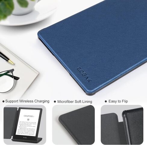CoBak Case for Kindle Paperwhite - All New PU Leather Cover with Auto Sleep Wake Feature for Kindle Paperwhite Signature Edition and Kindle Paperwhite 11th Generation 2021 Released in Saudi Arabia