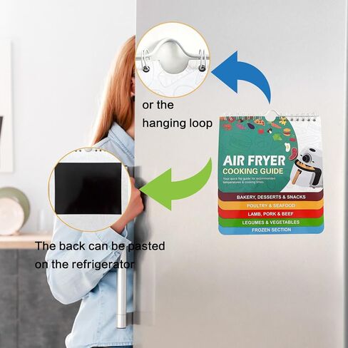 دليل الطبخ للمقلاة الهوائية، دليل الطبخ للمقلاة الهوائية، كتاب الطبخ المرجعي السريع، دليل الرسم البياني لوقت الطبخ لملحقات المقلاة الهوائية، مجموعة أوراق الغش للمقلاة الهوائية in Kuwait