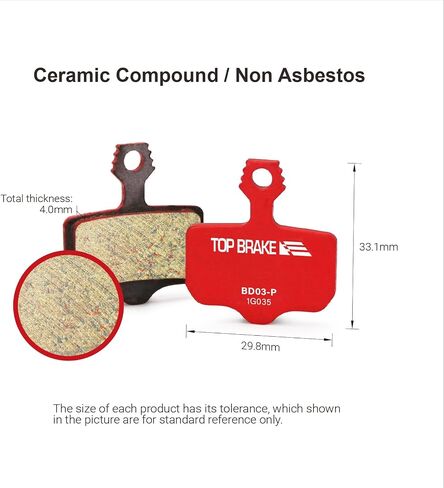 Top Brake Disc Bike Brake Pads for Sram Level T,TL, Level Ultimate B1, Avid Elixir 1 3 5 7 9 R ER CR Mag Sram XX,X0,XXWC DB1,3,5 in Kuwait