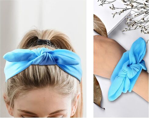 SOCOKING 12pcs Headband Elastic Baby Headband Baby with Newborn Hair Bows for Toddler Baby Girls Infants (12 solid colors) in Saudi Arabia