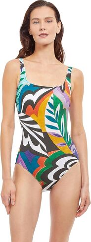 Gottex Women's Standard Tribal Art Square Neck One Piece in Kuwait