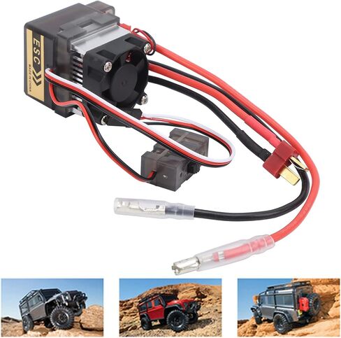 VGEBY 320A Two Way Brush ESC, Control , Heat Sink, for Vehicle Ship Model 3S-6S Brushed Esc 1/8 in Saudi Arabia