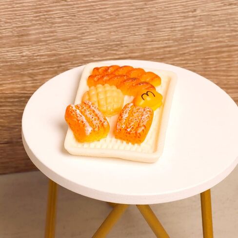 40 قطعة 1:12 خبز مصغر راتنج مزيج خبز مخبوزات منزل صغير ملحقات تزيين الطعام in Kuwait