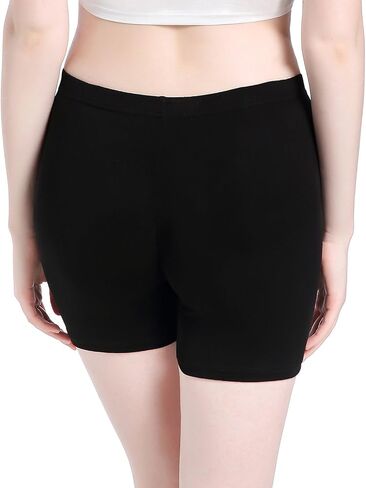Womens Under Skirt Leggings Soft Ultra Stretch Short Leggings Fitness Shorts in Saudi Arabia