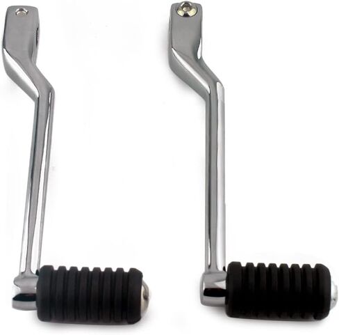 Motorcycle Chrome Aluminum Heel/Toe Shift Levers with Rubber Shifter Pegs Compatible with Harley Davidson Electra Glide Softail FLST 1986-later in Saudi Arabia
