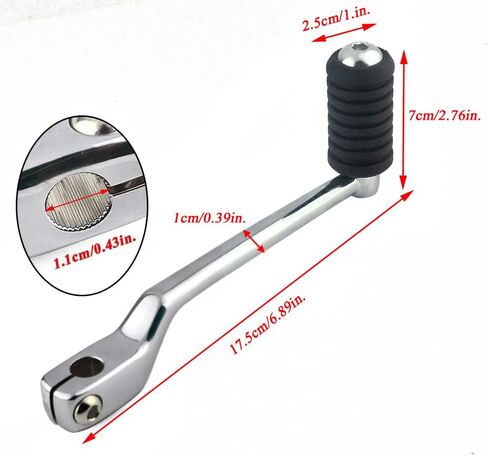 Motorcycle Chrome Aluminum Heel/Toe Shift Levers with Rubber Shifter Pegs Compatible with Harley Davidson Electra Glide Softail FLST 1986-later in Saudi Arabia