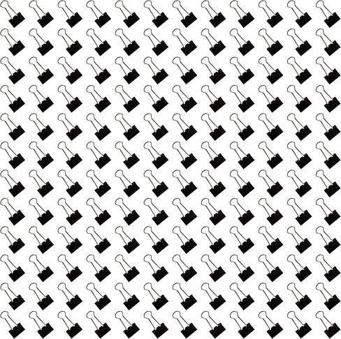 مشابك ربط صغيرة مقاس 3/4 بوصة باللون الأسود (144 قطعة) in Kuwait