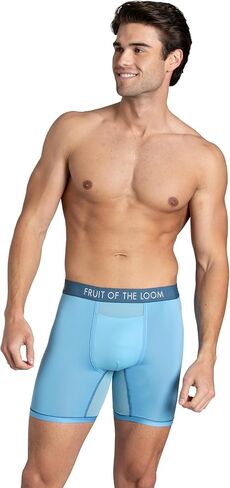 Fruit of the Loom Men's Getaway Boxer Briefs, Lightweight Breathable Fabric, Quick Dry & Odor Control in Saudi Arabia