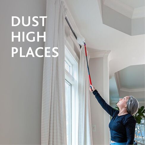 عبوات غبار O-Cedar Flex & Catch شديدة التحمل (10 قطع) | عبوة منفضة غبار للاستعمال مرة واحدة بألياف تنظيف مصنوعة من مواد معاد تدويرها بنسبة 100% | يحبس غبارًا أكثر بثلاث مرات من منفضة الريش التقليدية in Kuwait