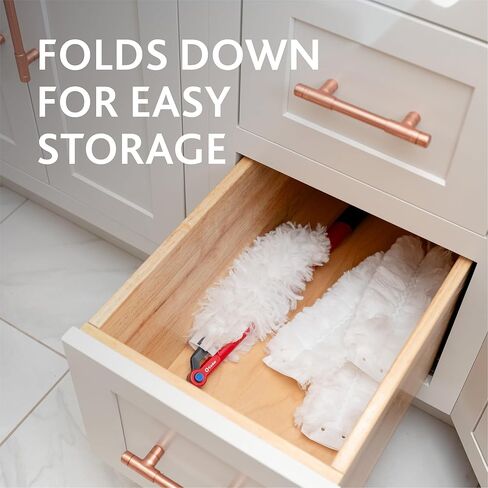 عبوات غبار O-Cedar Flex & Catch شديدة التحمل (10 قطع) | عبوة منفضة غبار للاستعمال مرة واحدة بألياف تنظيف مصنوعة من مواد معاد تدويرها بنسبة 100% | يحبس غبارًا أكثر بثلاث مرات من منفضة الريش التقليدية in Kuwait