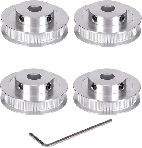GT2 Pulley 80 Teeth 5mm Bore 6mm Width Timing Belt Pulley Aluminum 80 Tooth 5mm bore Pulley Wheel for Voron 2.4 for 6mm Width GT2 Timing Belt for 3D Printer,CNC (4pcs) in Saudi Arabia