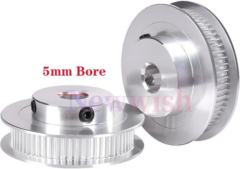GT2 Pulley 80 Teeth 5mm Bore 6mm Width Timing Belt Pulley Aluminum 80 Tooth 5mm bore Pulley Wheel for Voron 2.4 for 6mm Width GT2 Timing Belt for 3D Printer,CNC (4pcs) in Saudi Arabia