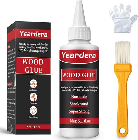 Wood Glue, Professional Furniture Repair Glue, Clear Carpenter Glue, Strong Wood Glue for Crafts, Furniture, Wood Floor and Wood Products (150g/5.1oz) in Saudi Arabia