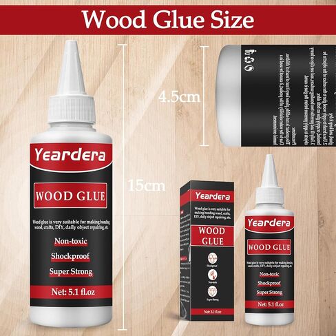 Wood Glue, Professional Furniture Repair Glue, Clear Carpenter Glue, Strong Wood Glue for Crafts, Furniture, Wood Floor and Wood Products (150g/5.1oz) in Saudi Arabia
