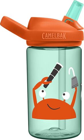 زجاجة مياه للأطفال CamelBak Eddy+ سعة 14 أونصة مع تجديد تريتان - جزء علوي من القش، مانعة للتسرب عند إغلاقها - ألوان محدودة الإصدار in Kuwait