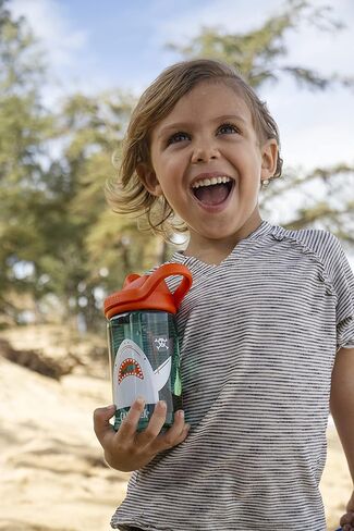 زجاجة مياه للأطفال CamelBak Eddy+ سعة 14 أونصة مع تجديد تريتان - جزء علوي من القش، مانعة للتسرب عند إغلاقها - ألوان محدودة الإصدار in Kuwait