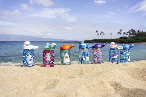 زجاجة مياه للأطفال CamelBak Eddy+ سعة 14 أونصة مع تجديد تريتان - جزء علوي من القش، مانعة للتسرب عند إغلاقها - ألوان محدودة الإصدار in Kuwait