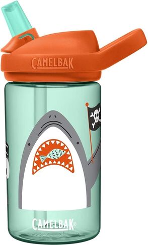 زجاجة مياه للأطفال CamelBak Eddy+ سعة 14 أونصة مع تجديد تريتان - جزء علوي من القش، مانعة للتسرب عند إغلاقها - ألوان محدودة الإصدار in Kuwait