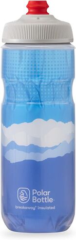 Polar Bottle Breakaway Insulated Water Bottle - BPA Free, Cycling & Sports Squeeze Bottle (Tartan - Bonfire Red/Orange, 24 Oz) in Saudi Arabia