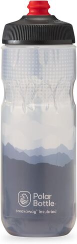 Polar Bottle Breakaway Insulated Water Bottle - BPA Free, Cycling & Sports Squeeze Bottle (Tartan - Bonfire Red/Orange, 24 Oz) in Saudi Arabia