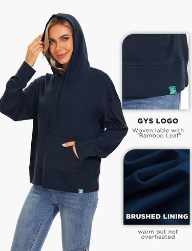 GYS Women's Hoodies Casual Hooded Sweatshirts with Pocket Long Sleeve Pullovers Top Shirts in Saudi Arabia