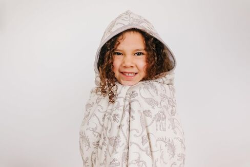 Copper Pearl Hooded Bath Towels Premium Knit/Terry Cloth Toddler Towels with Hood, Pockets, and Cool Designs - Great to Gift and Make Bath Time Fun - Big Kids Hooded Towel, Jurassic Park in Saudi Arabia