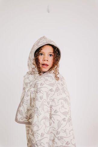 Copper Pearl Hooded Bath Towels Premium Knit/Terry Cloth Toddler Towels with Hood, Pockets, and Cool Designs - Great to Gift and Make Bath Time Fun - Big Kids Hooded Towel, Jurassic Park in Saudi Arabia