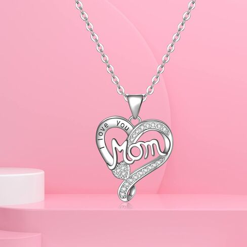 Tiaronics Mothers Day Mom Gifts Angel Gifts Real Rose in Angel Figurines with LED Light and Mom Necklace Aniversary Gifts for Mom Women, Preserved Forever Real Rose Gifts for Her - Red in Saudi Arabia