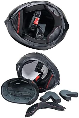 DOT Dual Visor Flip UP Open Face Full Face Racing Helmet Motocross Modular with Bluetooth Mic in Kuwait