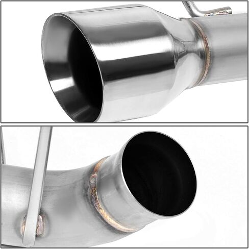 DNA MOTORING CBE-MU-FM11-37L Stainless Steel Cat Back Exhaust System [Compatible with 11-14 Ford Mustang 3.7L V6] in Saudi Arabia