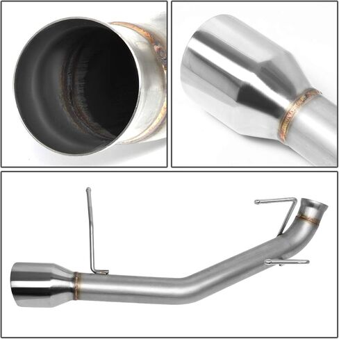DNA MOTORING CBE-MU-FM11-37L Stainless Steel Cat Back Exhaust System [Compatible with 11-14 Ford Mustang 3.7L V6] in Saudi Arabia