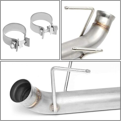DNA MOTORING CBE-MU-FM11-37L Stainless Steel Cat Back Exhaust System [Compatible with 11-14 Ford Mustang 3.7L V6] in Saudi Arabia