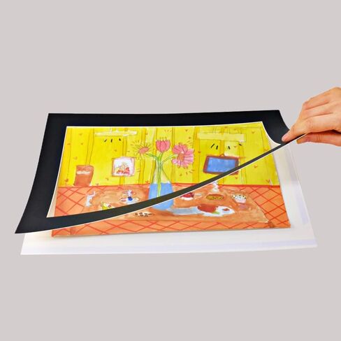 Floit Paper Frames 5 PACK for Artwork, Schoolwork, Pictures, Diplomas, Drawing Paper of 9 x 12 inches A4 (WARM WHITE) in Saudi Arabia