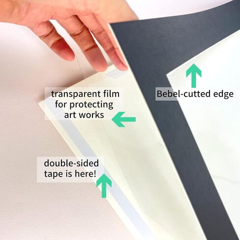 Floit Paper Frames 5 PACK for Artwork, Schoolwork, Pictures, Diplomas, Drawing Paper of 9 x 12 inches A4 (WARM WHITE) in Saudi Arabia