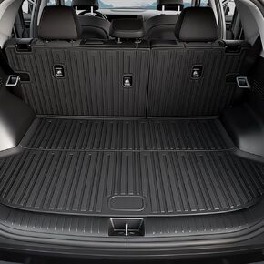 Cargo Mat for 2024-2026 Kia Seltos, Full Coverage All Weather Trunk Cargo Liner with Backrest Protectors for Kia Seltos Accessories (Not fit Subwoofer) in Kuwait