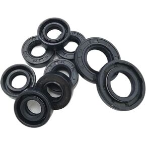 NBR Framework Oil Seal 5Pcs ID 10mm 11mm OD 4-30mm Thickness 4-10mm Nitrile Butadiene Rubber Gasket Sealing Rings(OD 12.5mm) in Saudi Arabia