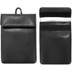 حقيبة مفاتيح السيارة Disklok RFID - حقيبة فاراداي مضادة للسرقة | حافظة آمنة لمنع الإشارة للسيارات بدون مفتاح، وبطاقات الائتمان، وصناديق الدخول | ملحقات أمان المركبات (كبيرة) in Kuwait