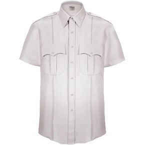 Elbeco TexTrop2 Zippered Short Sleeve Polyester Shirt - Mens, 16.5 in, White, Z3310N-16.5 in Kuwait