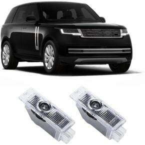 2 Pcs Car Door Lights Welcome lamp Projection Ghost Shadow Welcome Puddle Light Compatible with Range Rover (Green+White) in Saudi Arabia