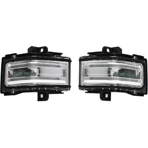 زوج مرآة سحب إشارة الانعطاف LED ضوء مؤشر المصباح متوافق مع F250 F350 F450 F550 Super Duty 2017-2026 استبدال HC3Z13B374A HC3Z13B375A الجانب الأيسر والأيمن قطعتان in Kuwait