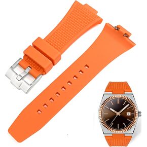 سوار ساعة مطاطي سريع التحرير من YISIWERA لـ Tissot PRX، حزام سيليكون FKM للرجال والنساء متوافق مع سلسلة ساعات Tissot PRX 40 مم مع مشبك تانغ in Kuwait