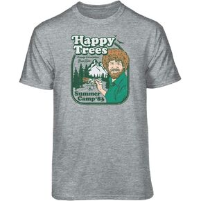 تي شيرت برسومات Teelocity Bob Ross Happy Camp in Kuwait