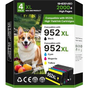 952 XL 952XL Ink Cartridges Combo Pack Compatible for HP 952XL Ink Cartridges Combo Pack for HP952 OfficeJet Pro 8710 7740 Printers 8720 8702 8210 7720 8715 8730 8740 8216 8725 8700 8200 7730 4-Pack in Kuwait
