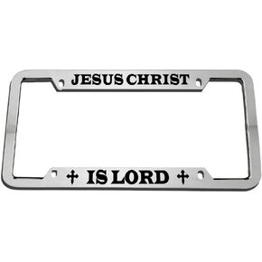 Speedy Pros is Lord Christ Religious Zinc Metal License Plate Frame Car Auto Tag Holder - Chrome 4 Holes in Kuwait