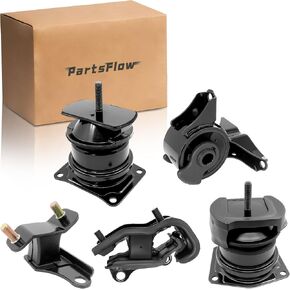 مجموعة حامل محرك المحرك PartsFlow 5 قطع متوافقة مع Honda Accord 3.0L 1998-2002 لـ Acura TL 3.2L 1999-2003 Trans Motor Mount استبدال A4507 A6552 A6579 A6582 A6592 in Kuwait